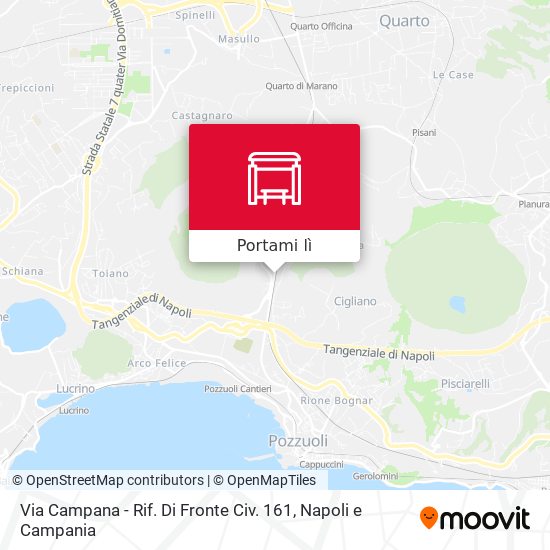 Mappa Via Campana - Rif. Di Fronte Civ. 161