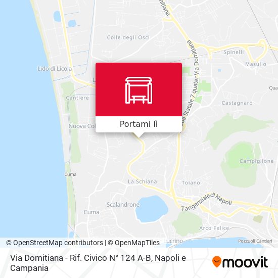 Mappa Via Domitiana - Rif. Civico N° 124 A-B