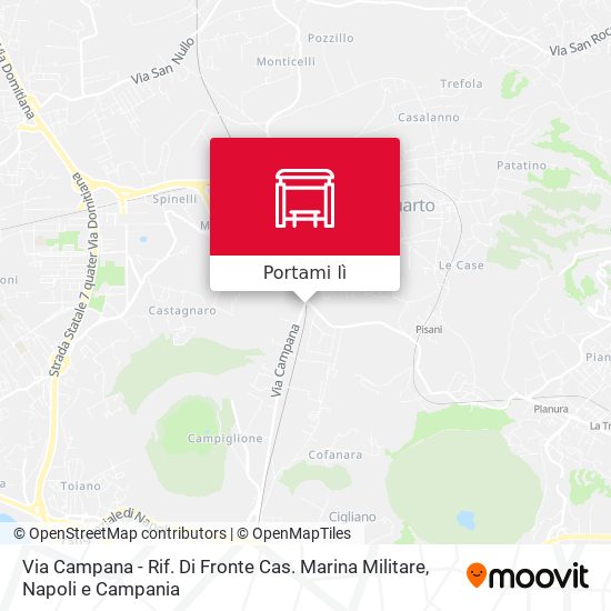 Mappa Via Campana - Rif. Di Fronte Cas. Marina Militare