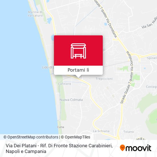 Mappa Via Dei Platani - Rif. Di Fronte Stazione Carabinieri