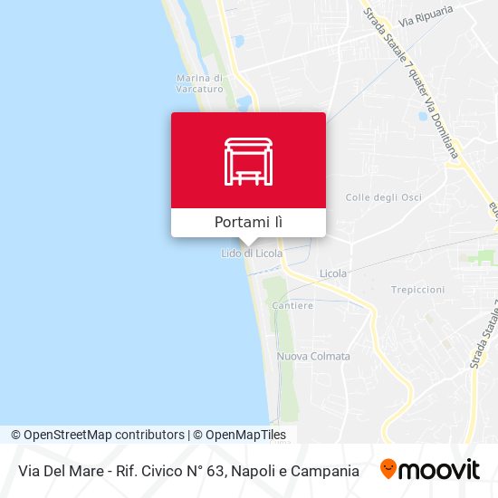 Mappa Via Del Mare - Rif. Civico N° 63
