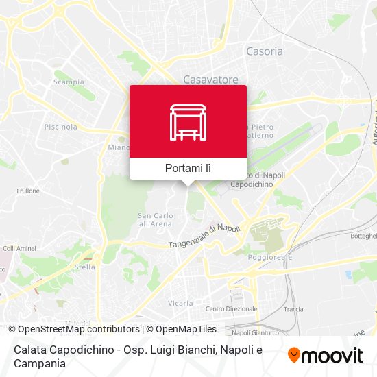 Mappa Calata Capodichino - Osp. Luigi Bianchi