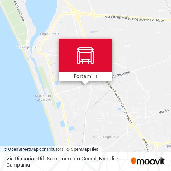 Mappa Via Ripuaria - Rif. Supermercato Conad