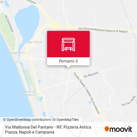 Mappa Via Madonna Del Pantano - Rif. Pizzeria Antica Piazza