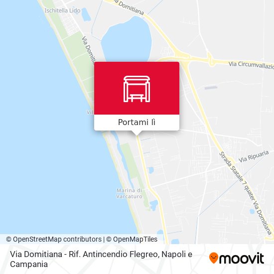 Mappa Via Domitiana - Rif. Antincendio Flegreo