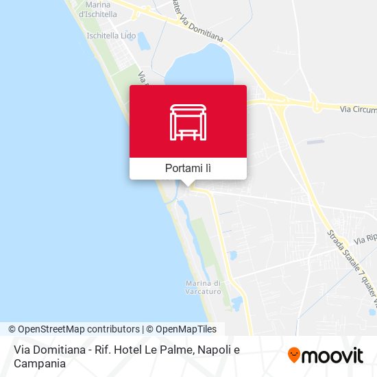 Mappa Via Domitiana - Rif. Hotel Le Palme