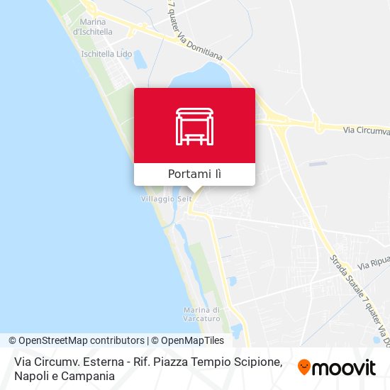 Mappa Via Circumv. Esterna - Rif. Piazza Tempio Scipione