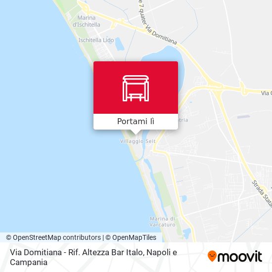 Mappa Via Domitiana - Rif. Altezza Bar Italo