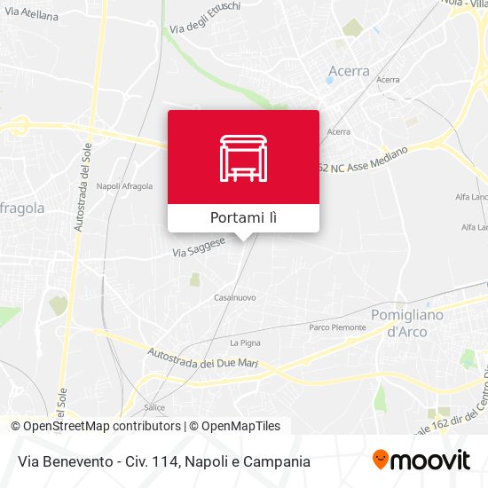 Mappa Via Benevento - Civ. 114