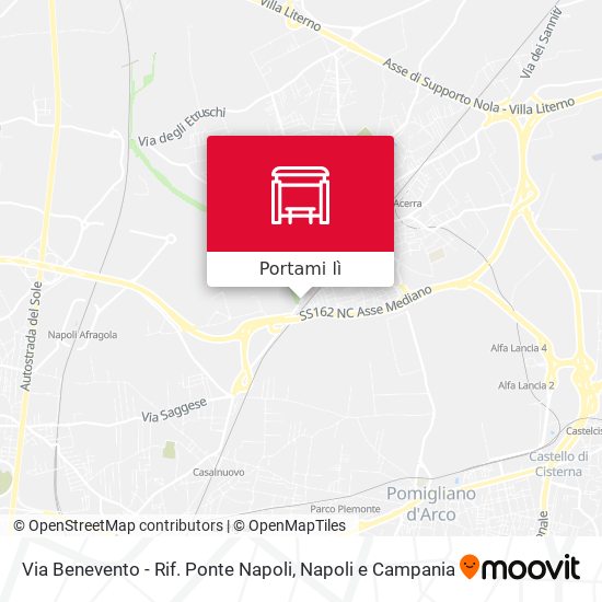 Mappa Via Benevento - Rif. Ponte Napoli
