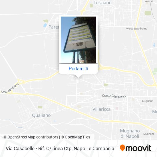 Mappa Via Casacelle - Rif. C / Linea Ctp