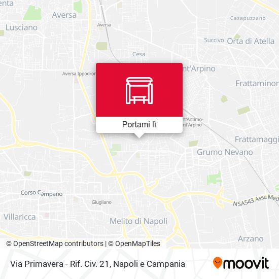Mappa Via Primavera - Rif. Civ. 21