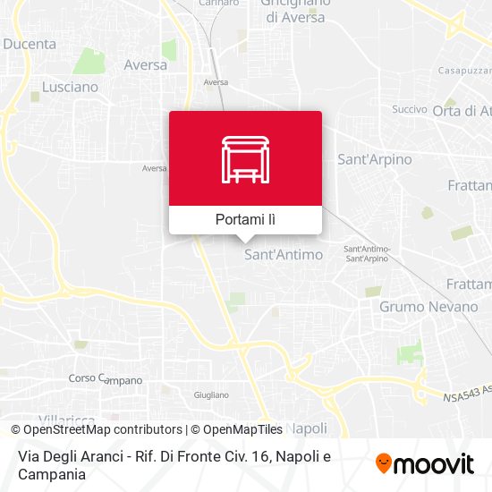 Mappa Via Degli Aranci - Rif. Di Fronte Civ. 16