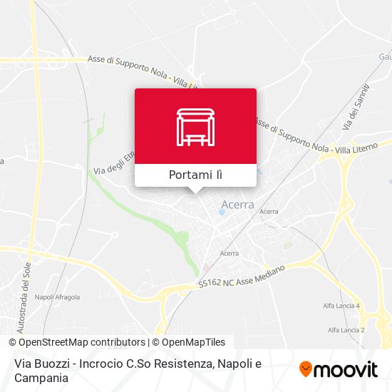 Mappa Via Buozzi - Incrocio C.So Resistenza