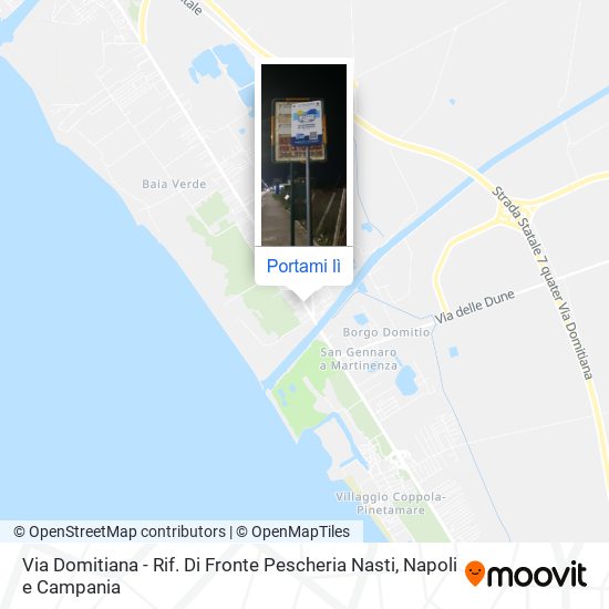 Mappa Via Domitiana - Rif. Di Fronte Pescheria Nasti