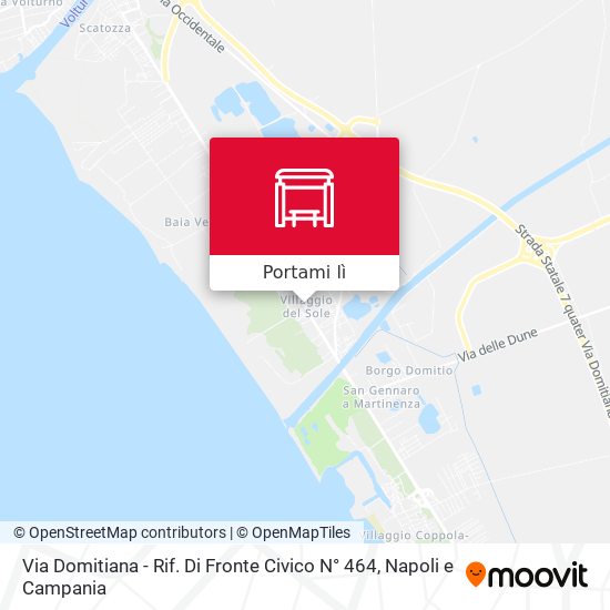 Mappa Via Domitiana - Rif. Di Fronte Civico N° 464