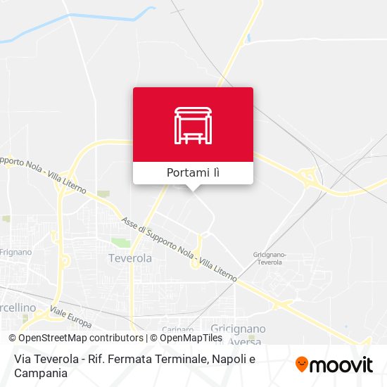 Mappa Via Teverola - Rif. Fermata Terminale