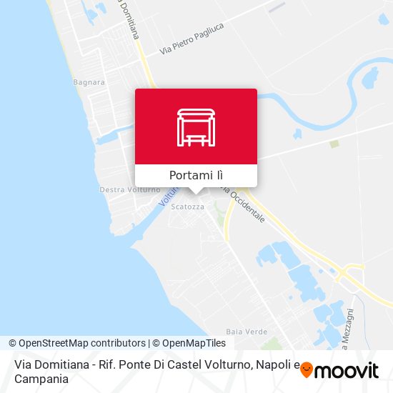 Mappa Via Domitiana - Rif. Ponte Di Castel Volturno