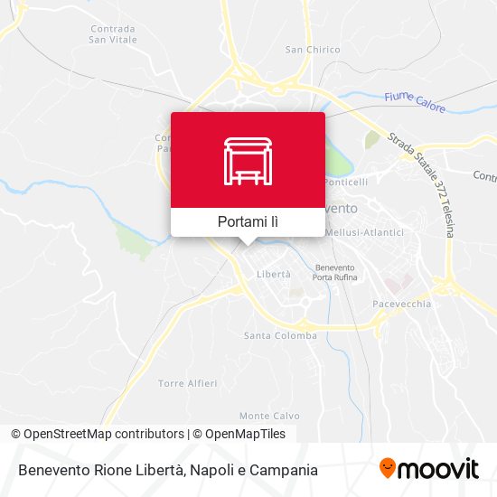 Mappa Benevento Rione Libertà