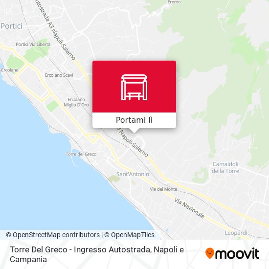 Mappa Torre Del Greco - Ingresso Autostrada
