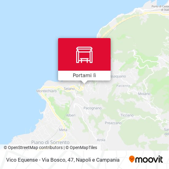Mappa Vico Equense - Via Bosco, 47