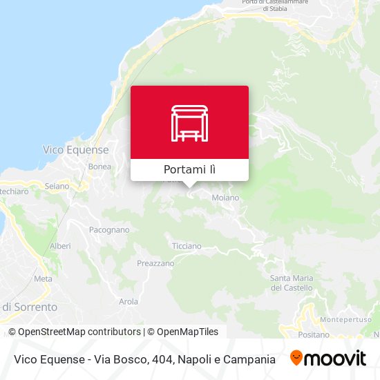 Mappa Vico Equense - Via Bosco, 404