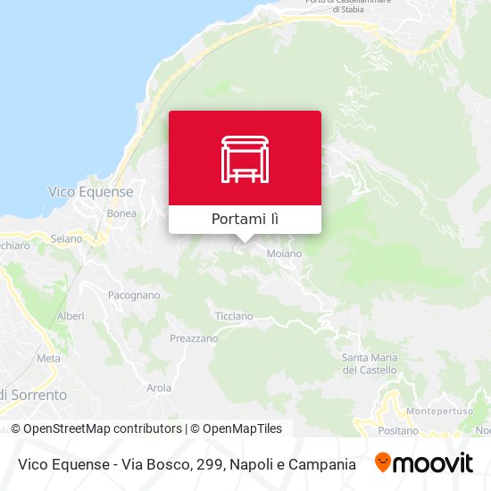 Mappa Vico Equense - Via Bosco, 299