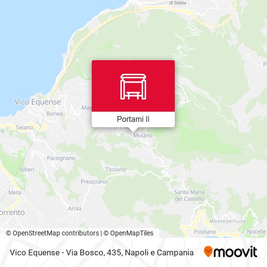 Mappa Vico Equense - Via Bosco, 435