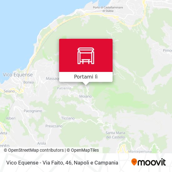 Mappa Vico Equense - Via Faito, 46