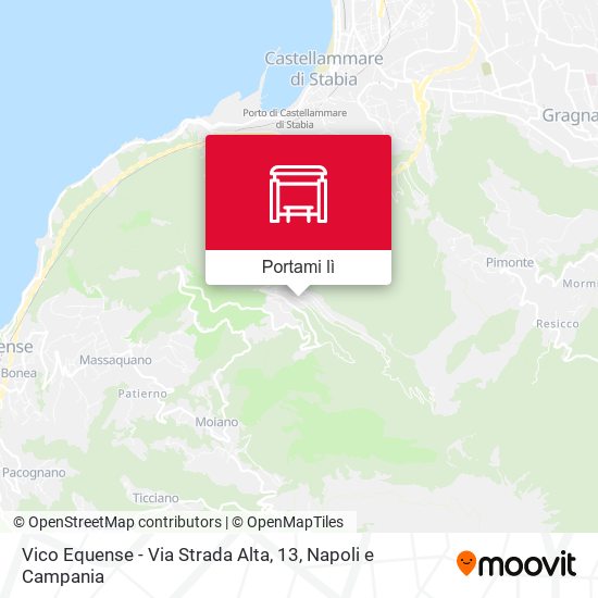 Mappa Vico Equense - Via Strada Alta, 13