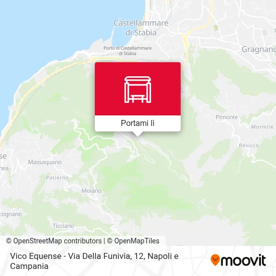 Mappa Vico Equense - Via Della Funivia, 12