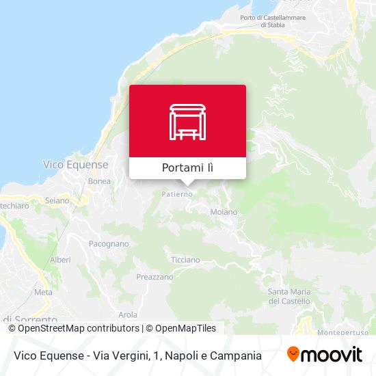 Mappa Vico Equense - Via Vergini, 1
