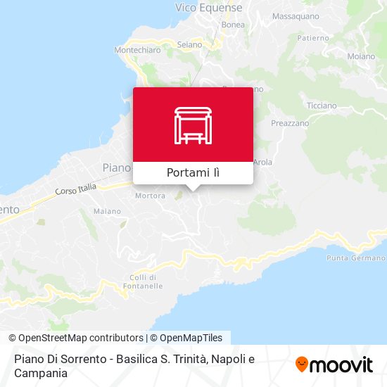 Mappa Piano Di Sorrento - Basilica S. Trinità