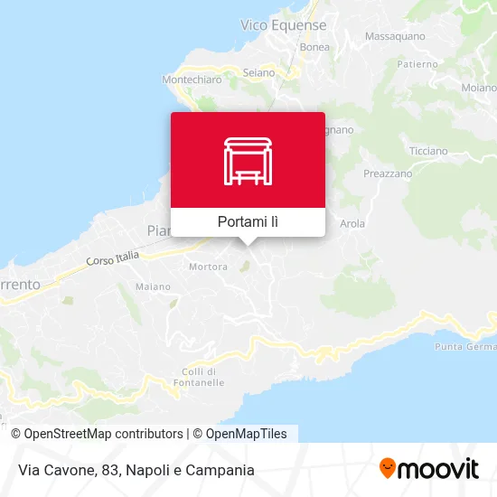 Mappa Via Cavone, 83