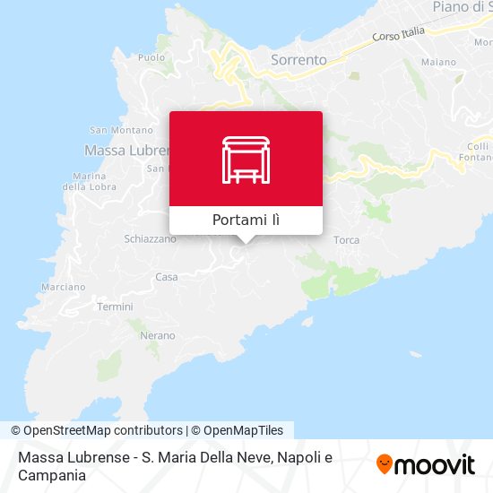 Mappa Massa Lubrense - S. Maria Della Neve