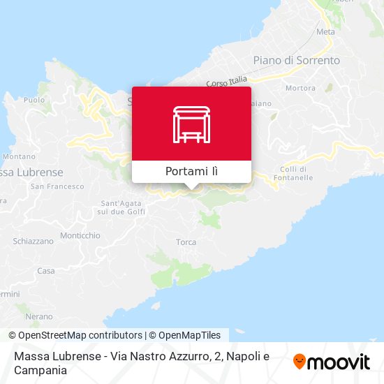 Mappa Massa Lubrense - Via Nastro Azzurro, 2