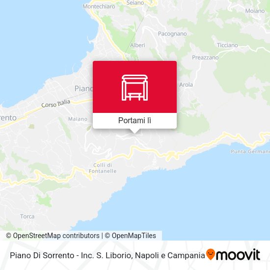 Mappa Piano Di Sorrento - Inc. S. Liborio