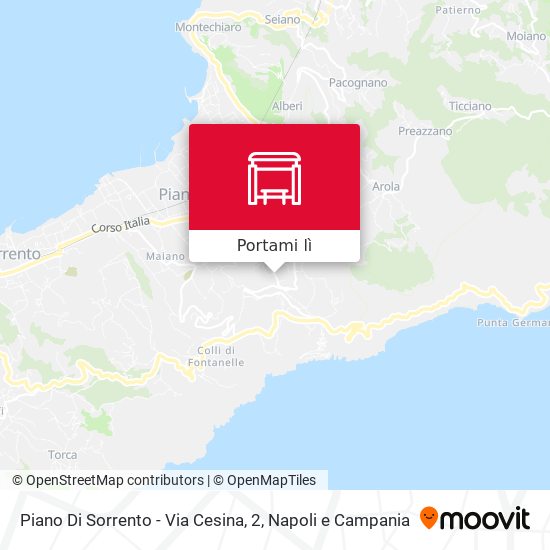 Mappa Piano Di Sorrento - Via Cesina, 2