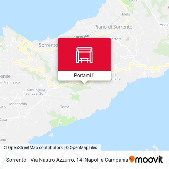 Mappa Sorrento - Via Nastro Azzurro, 14