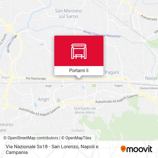 Mappa Via Nazionale Ss18 - San Lorenzo