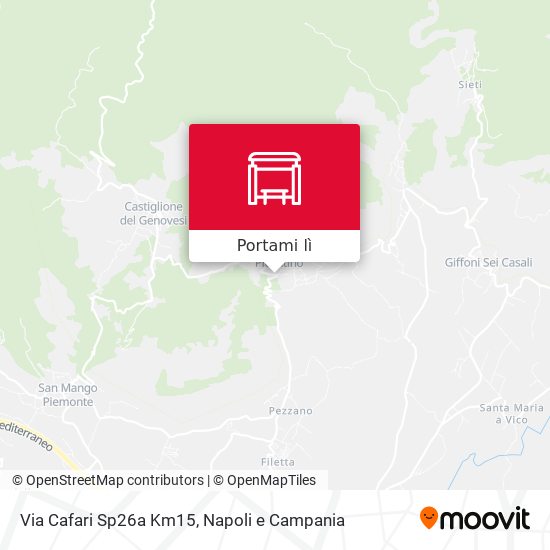 Mappa Via Cafari Sp26a Km15