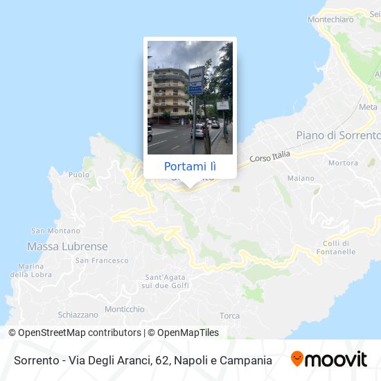 Mappa Sorrento - Via Degli Aranci, 62
