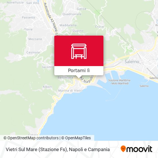 Mappa Vietri Sul Mare (Stazione Fs)