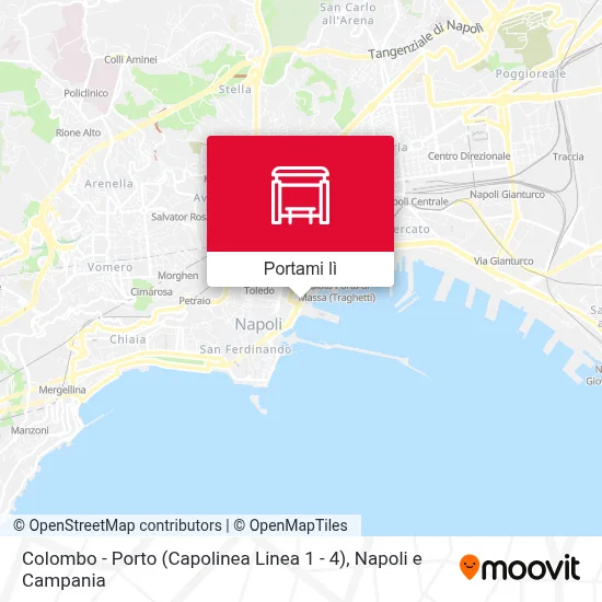 Mappa Colombo - Porto (Capolinea Linea 1 - 4)