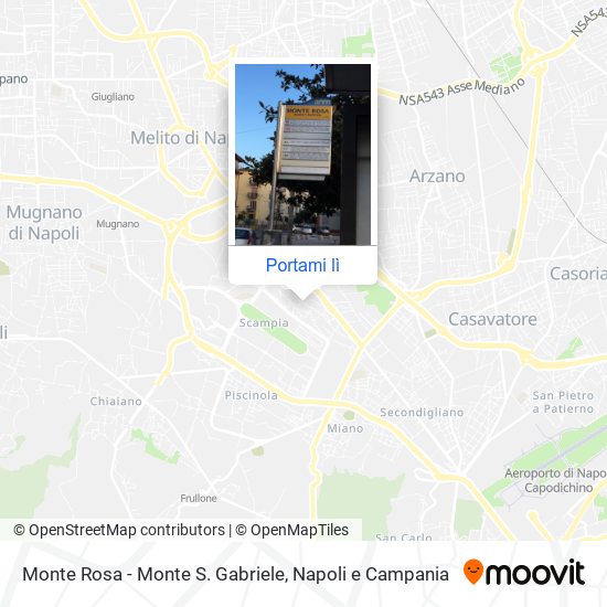 Mappa Monte Rosa - Monte S. Gabriele