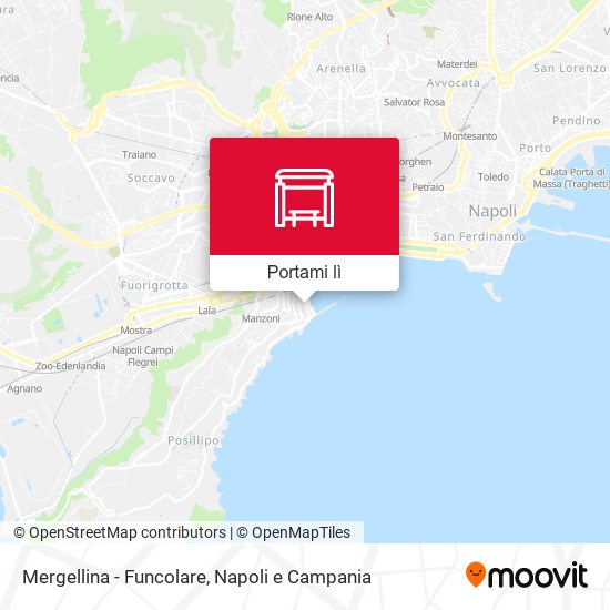 Mappa Mergellina - Funcolare