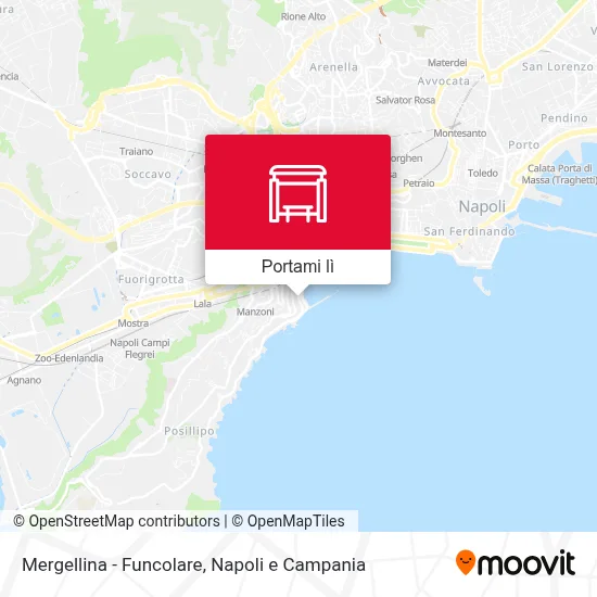 Mappa Mergellina - Funcolare