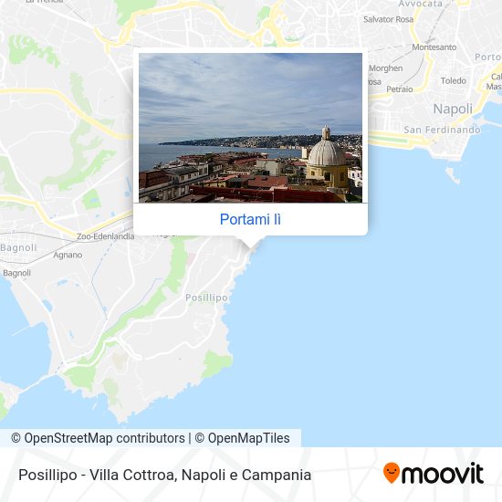 Mappa Posillipo - Villa Cottroa