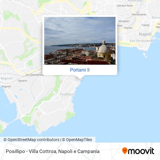 Mappa Posillipo - Villa Cottroa