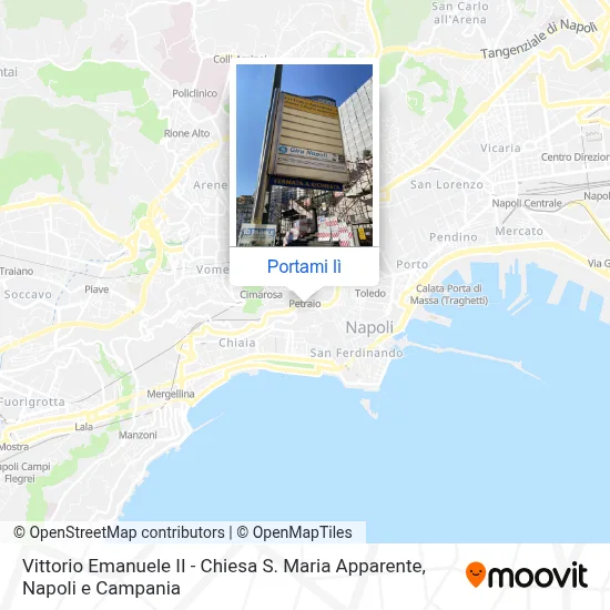 Mappa Vittorio Emanuele II - Chiesa S. Maria Apparente